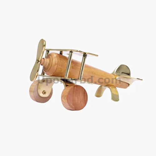 Wooden Brass Airplane